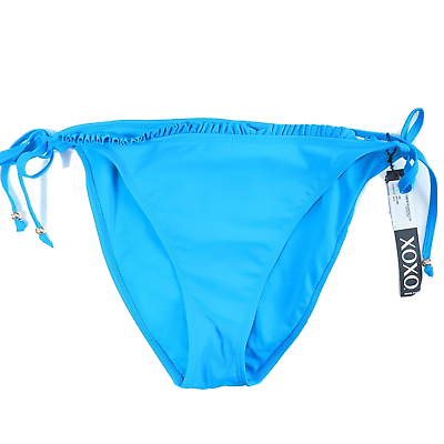 #ad XOXO Swim Blue Side Tie Bikini Bottoms by Size Large $14.99