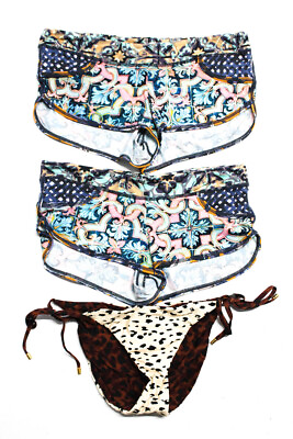 #ad #ad Maaji PQ Womens Swim Shorts Brazilian Bikini Bottoms Multicolor Size S M Lot 3 $42.69