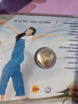 #ad Selena Gold Locket With All My Hits: Todos Mis Exitos Vol. 2 by Selena CD EMI $100.00