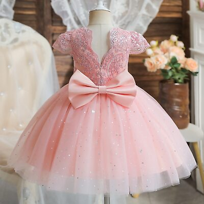 #ad 1 5 Yrs Toddler Girls Party Dresses Embroidery Lace Vestido Ruffles Kids Dresses $25.51