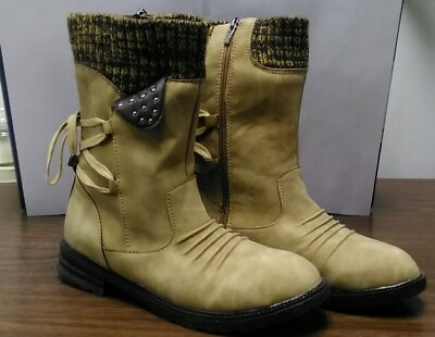 #ad Boots Brown Suede Sz 8 1 2 New $15.95