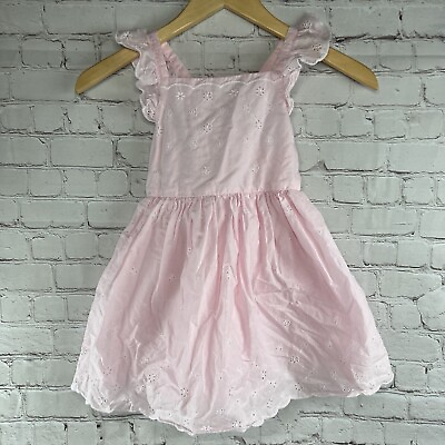 #ad #ad Cat And Jack Girls Dress 5T Sleeveless Pink Dress Girls 5T Spring Summer Outfit $12.99