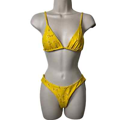 #ad Lahana yellow bikini set sz S M $85.00