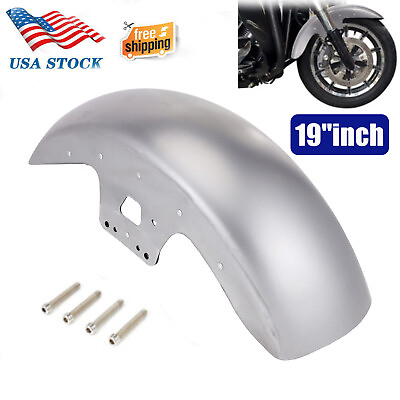 #ad 19quot;inch Unpainted Front Fender For Harley Touring Electra Street Glide Baggers $151.49