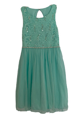 #ad Speechless Girls Dress Mint Green Shimmering Elegant All Occasion Size 12 $22.39