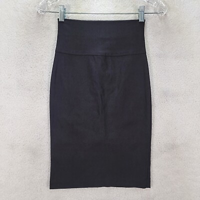 #ad Top 10 USA Womens Skirt Size S Black Stretch Modern Career Slim Straight Pencil $9.77
