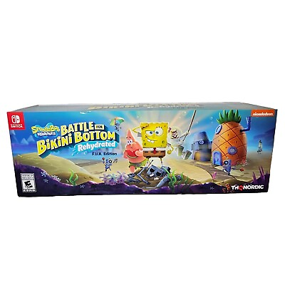 #ad Spongebob Battle For Bikini Bottom Rehydrated F.U.N. Edition Nintendo Switch $159.99