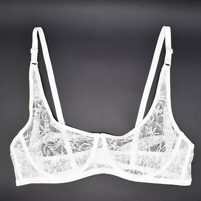 Comfy Bra Ultra Sheer Womens Bras See Through Brassiere Lace Sexy Lingerie BHS $8.99