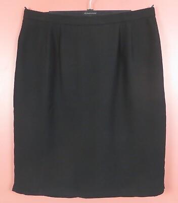 #ad SK19240 Unknown Factory Women Polyester Pencil Skirt Solid Black Lined Plus 22W $17.22