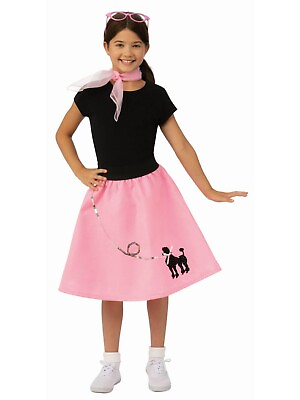 Girls Poodle Skirt Costume $27.48
