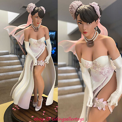 PCS Street Fighter V Chun Li White Wedding dress Bikini 1 4 Scale Statue $1199.99