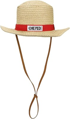 #ad #ad Netflix Official One Piece Luffy Cosplay Straw Bucket Hat W Chin Rope Brown NEW $23.95