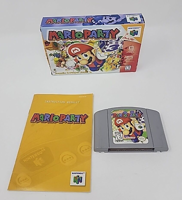 #ad Mario Party For Nintendo 64 N64 Complete In Box CIB $139.99
