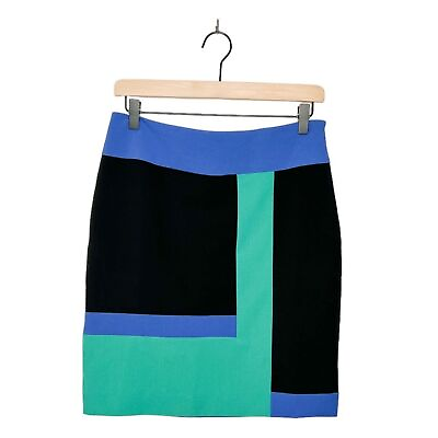 #ad Worthington Colorful Colorblock Pencil Skirt Business Casual Career Wear Skirt 4 $15.00