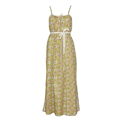 #ad NEW LALIDE Á PARIS Anouck Summer Night Long Dress Ochre Small $139.99