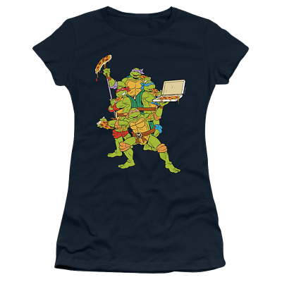 #ad Teenage Mutant Ninja Turtles Pizza Party Juniors T Shirt $27.00