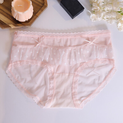 #ad Sweet Girls Transparent Panties Briefs Japanese Students School Cute Underwear $11.21