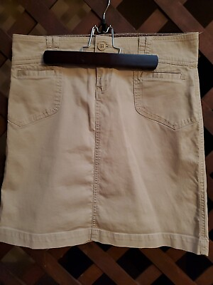 #ad Juniors Size 6 Cotton Mini Skirt With Front Pockets EUC $5.88