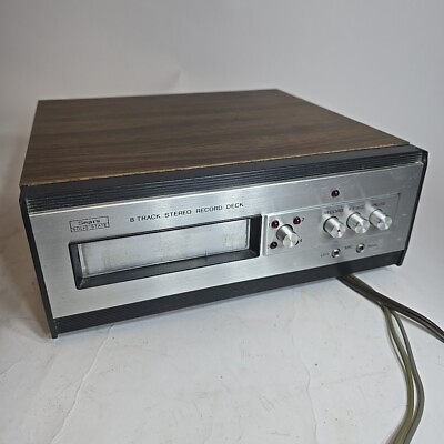 #ad 1970s Sears Solid State Model 169 93121 700 Wood Grain 8 Track Recording Deck $127.90