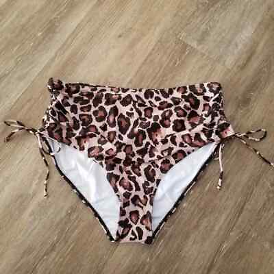 #ad NWT Holipick Leopard Print Bikini Bottom Size XXL $12.99