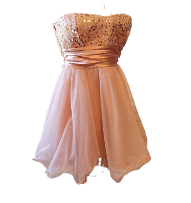 Speckless Mini Formal DressPink Strapless Homecoming Prom Party Juniors Size 9 $15.49
