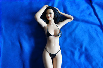 1:6th Black Sexy Female Leather underwear Bikini For 12quot; Phicen Women Body Doll $8.54