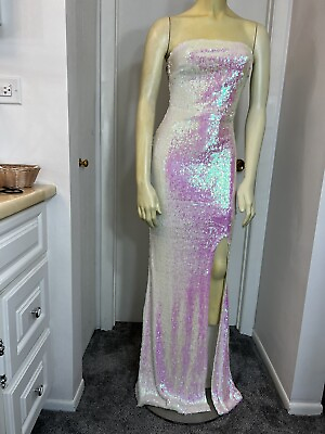 #ad Womens Gorgeous Sequin Dress Cutout Long Evening Dress Cocktail Prom.Size Small $45.00