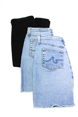 #ad AG Adriano Goldschmied Rag amp; Bone Womens Denim Skirts Jeans Blue Size 26 Lot 3 $41.48