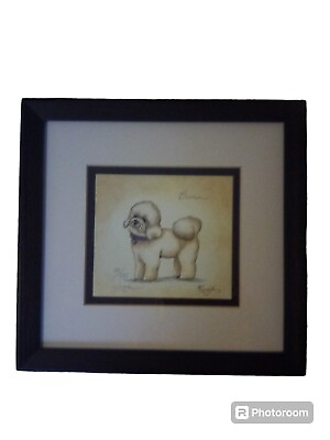 #ad #ad Lyndi Lende Print of Bichon Poodle 97 995 Signed $29.50