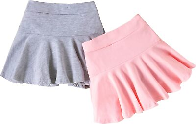 Neutocd Toddler Little Kid Baby Girl Girl Skorts Skirts for Girls Flared Plain P $40.59