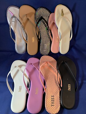 TKEEs Flip Flops Little Girls NEW IN POUCH WITH TAGS $22.95