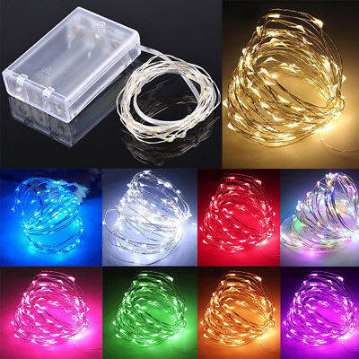 Battery Operated LED Fairy String Light Lamp Christmas Party Wedding Home Decor $4.94