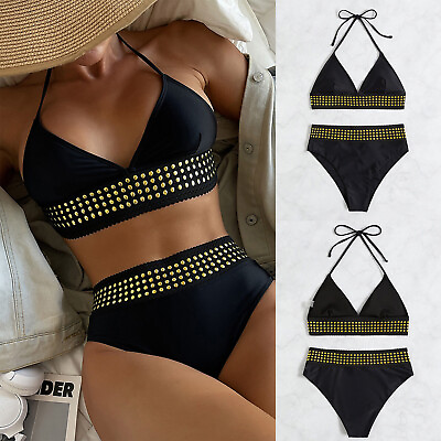#ad #ad Womens Bikini Secret Swimsuit Victoria Underwear Sexy Lingerie Glitter Party GBP 20.39