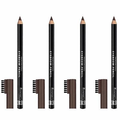 #ad 4 Pack New Rimmel RIMM026708 Professional Eyebrow Pencil Dark Brown 0.05 Oz $19.99