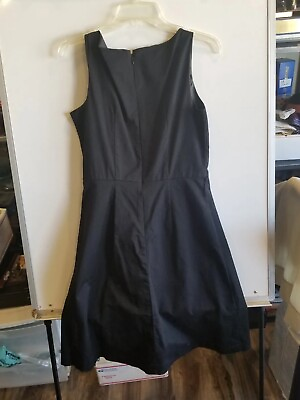 #ad Merona Women#x27;s Black Cocktail Dress Size 10 Zipper On Back Sleeveless $12.00