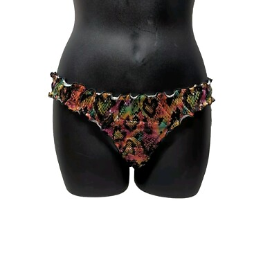 #ad Sundazed Women#x27;s Small Swim Bikini Bottom Sexy Cheeky High Cut Ruched $20.98