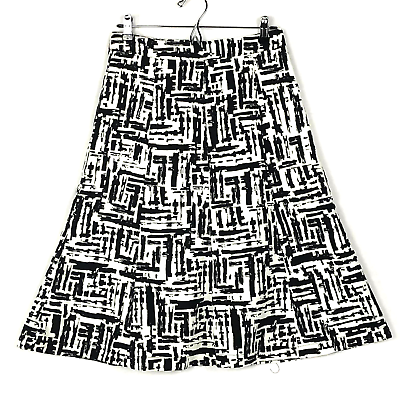 #ad #ad Knee Length Skirt Black Tan size M NWT $17.00