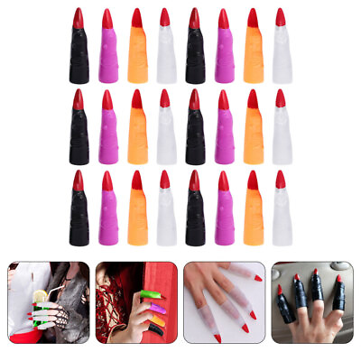 #ad 40 Pcs Nail Decorations for Art Halloween Finger Stall Party Sleeves Prom $14.48