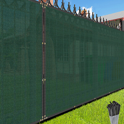 4#x27; 5#x27; 6#x27; 8#x27; tall Fence Windscreen Privacy Screen Shade Cover Mesh Garden Green $23.76
