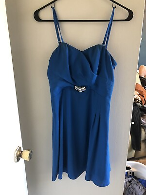 #ad Blue mini Express dress $12.00