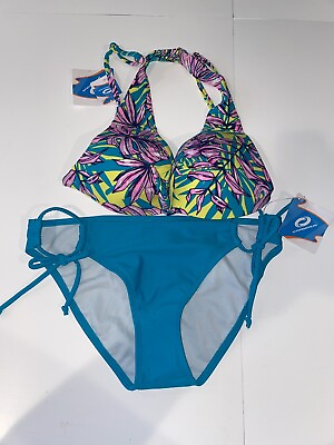 #ad Bikini Swimsuit Set Size S Juniors Multicolor O’Rageous $5.00
