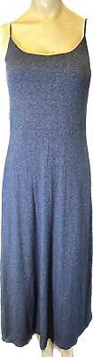 #ad BLUE Maxi Womens Medium Dress $8.82