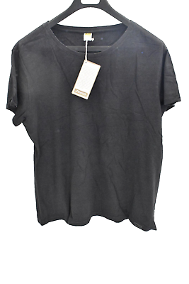 #ad Onno Womens Hemp Organic Pima Cotton Dark Gray Charcoal Crew Neck T Shirt XXL* $13.99