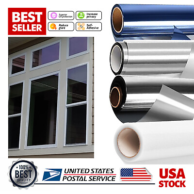 #ad #ad Window Film Privacy DIY Size UV Heat Reflective Home Office Heat Insulation $10.99