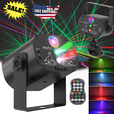 1024Pattern Projector LED RGB Laser Stage Light DJ Disco KTV Show Party Lighting $20.99