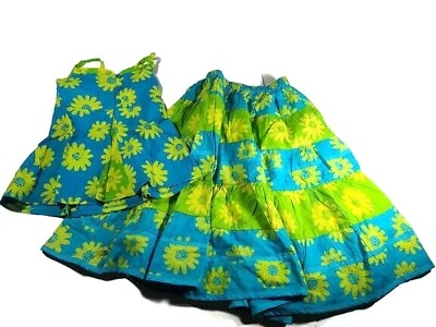 #ad 4 U Babe Girls#x27; Kids Flower Shirt amp; Skirt Set Outfit Size 5 NWOT $11.70