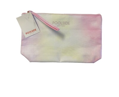 #ad New *POOLSIDE NEW YORK* Wet Dry Water Resistant Bikini Zip Pouch Bag 11.5 x 7in $12.99