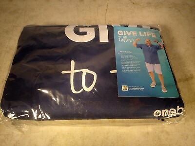 #ad One Blood Plush Blue Solid Blanket Unopened Original Packaging Give Life $14.99