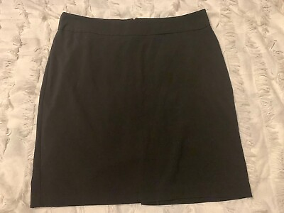 ND New Directions Womens Black Pencil Skirt Size 2x Plus Size Faux Pockets $14.99