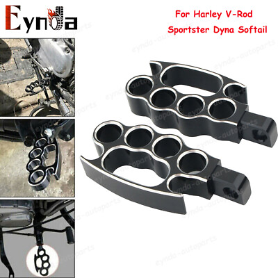 #ad #ad 2PCS Flying Knuckle Control Foot Pegs For Harley V Rod Sportster Dyna Softail $17.89